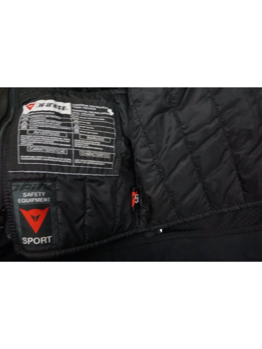 Dainese Leather Motorcycle Jacket Ducati Patch Armored Sz 56 - Picture 7 of 8